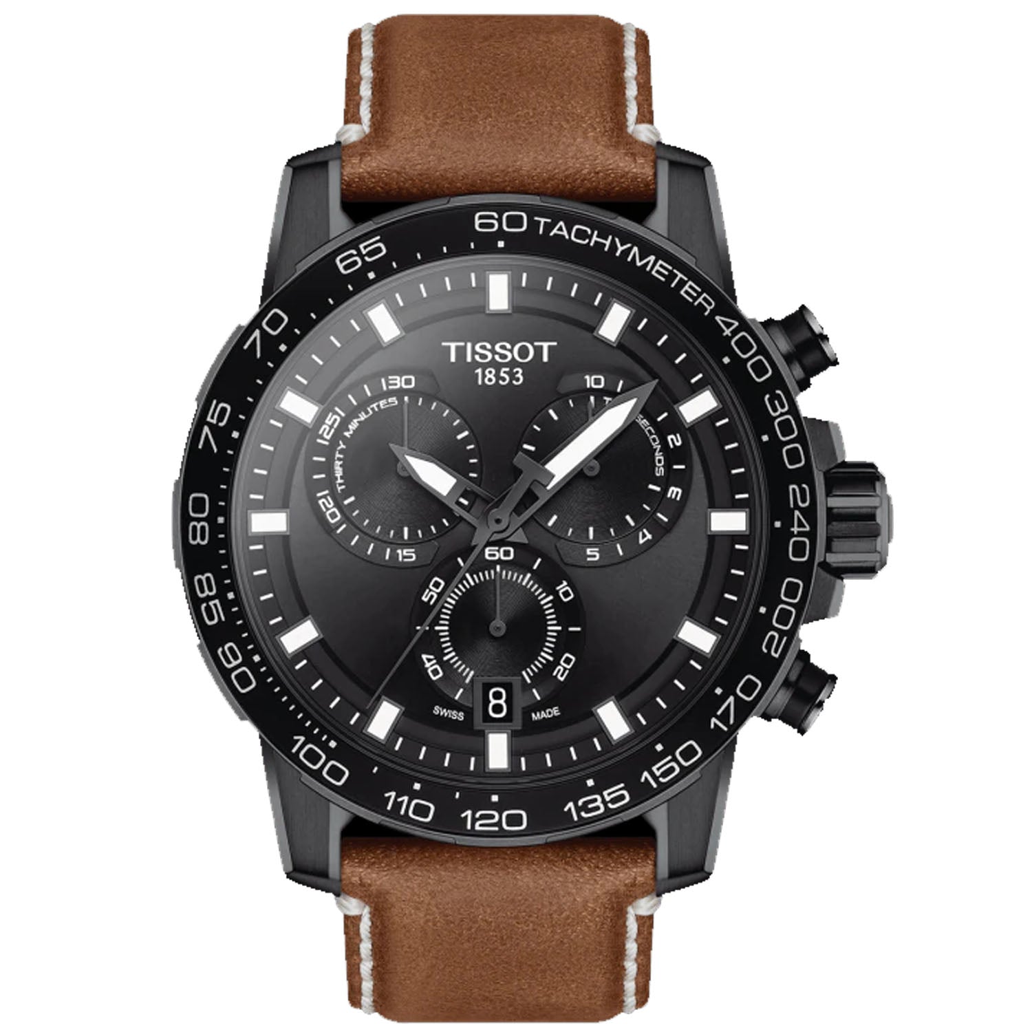 

Мужские часы Tissot Supersport с черным циферблатом