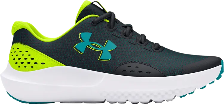

Кроссовки Surge 4 GS 'Black High Vis Yellow', черный