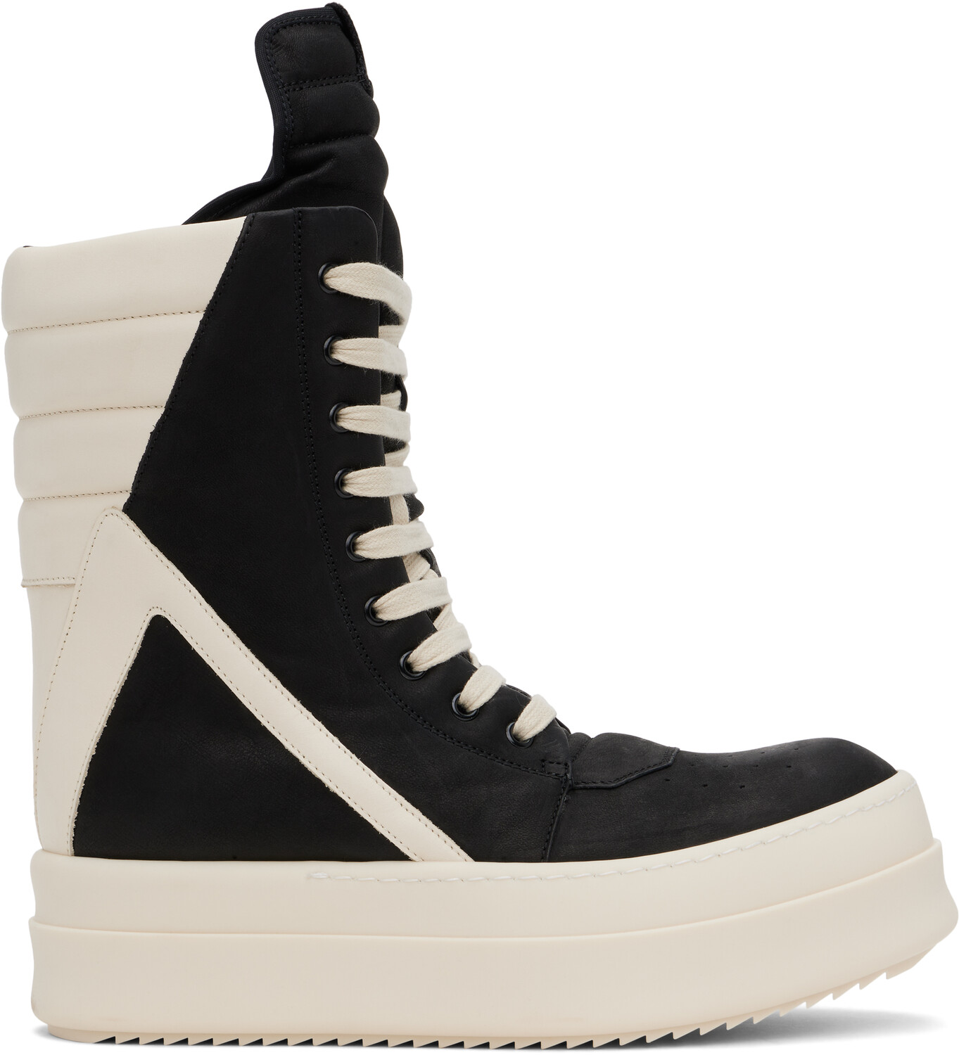 

Кроссовки Porterville Mega Geobasket черного и бежевого цвета Rick Owens, Black/Milk/Milk, Черный, Кроссовки Porterville Mega Geobasket черного и бежевого цвета Rick Owens, Black/Milk/Milk