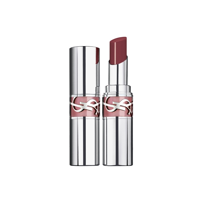 

SAINT LAURENT Круглый тюбик серебристый розовый тюбик помада глянцевая натуральная питательная 3.2г