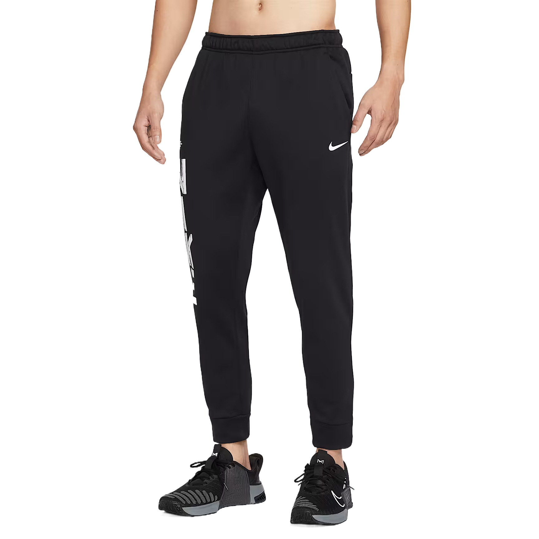 

Nike Therma FIT спортивные штаны мужские черно-белые