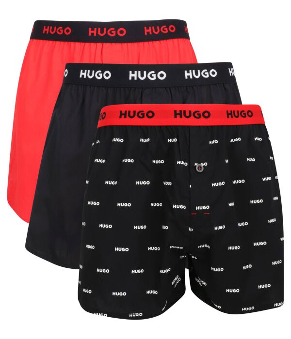

Комплект боксеров Hugo Bodywear, черный / красный