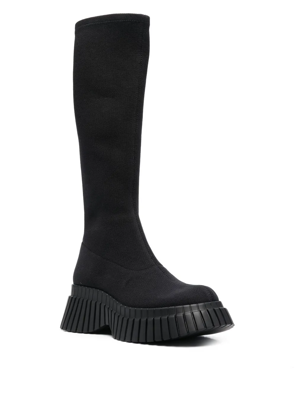 Ботинки женские Camper трикотажные на платформе, черный — фото 2