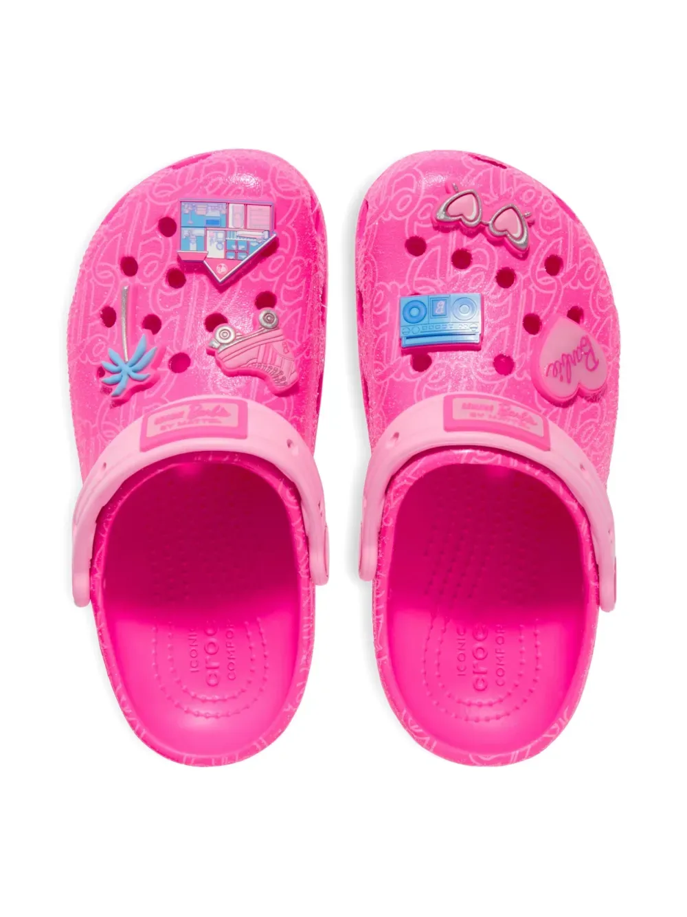Классические сабо-сандалии X Barbie Crocs Kids, розовый — фото 3