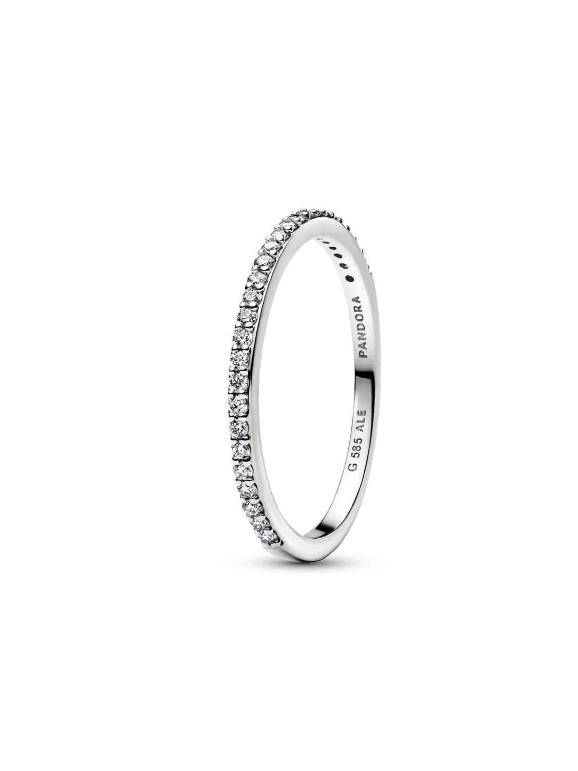 

Кольцо Pandora Era с выращенными в лаборатории бриллиантами Half Eternity Pavé Pandora, 0,11 карата tw, белое золото 14 карат