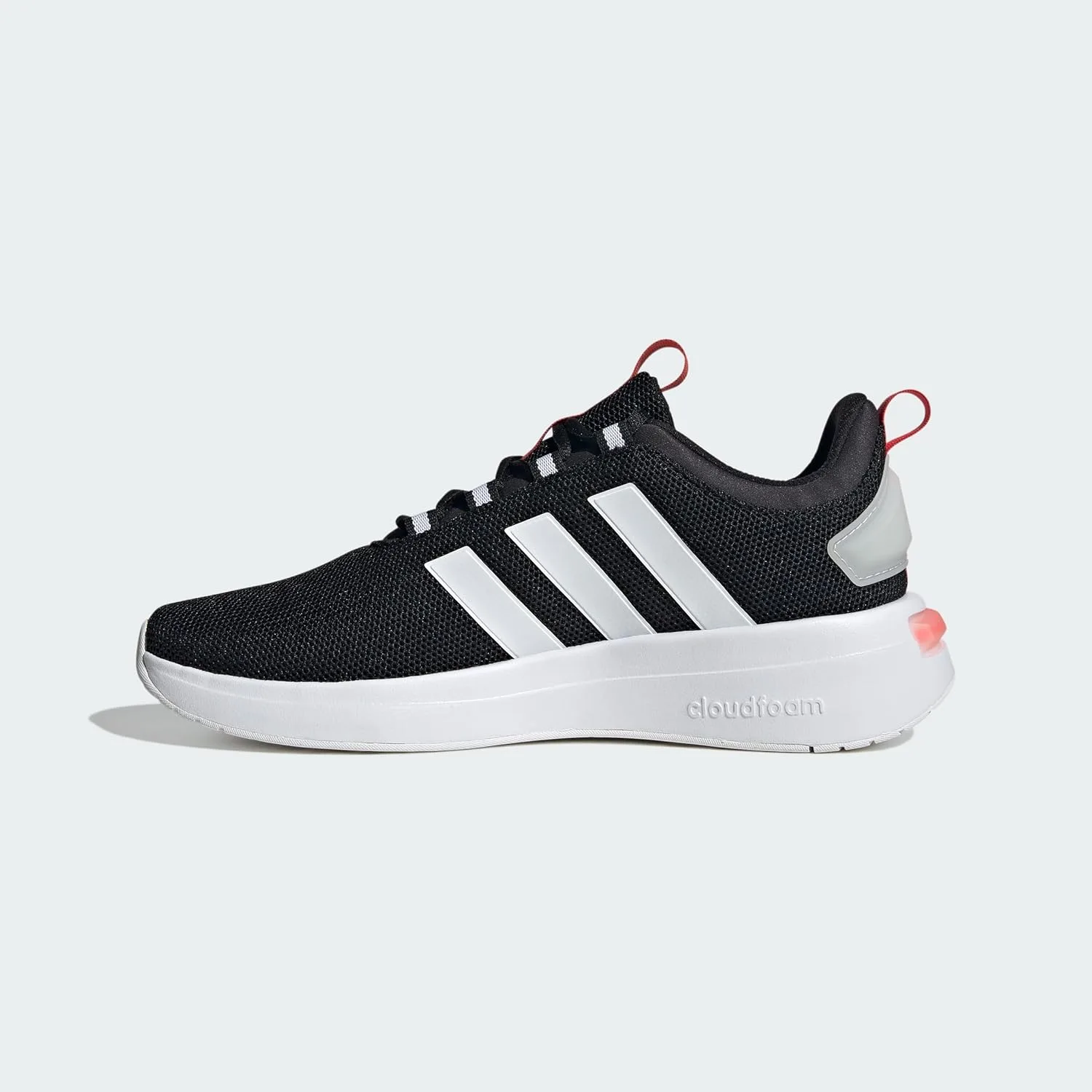 Детские кроссовки Adidas Unisex Baby Grand Court Lifestyle на липучке, белый/черный/серый — фото 2