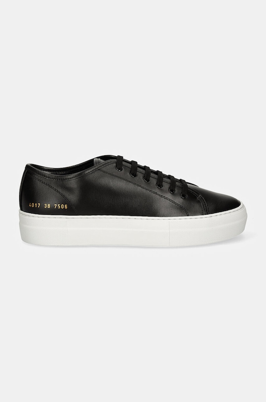 Кожаные кроссовки Tournament Low Super in Leather Common Projects, черный — фото 2