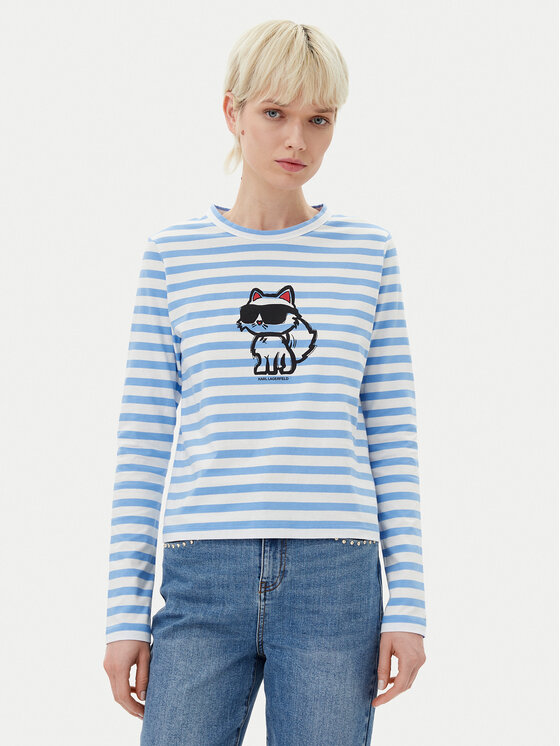 

Блузка обычного кроя A1W17137 Karl Lagerfeld, синий