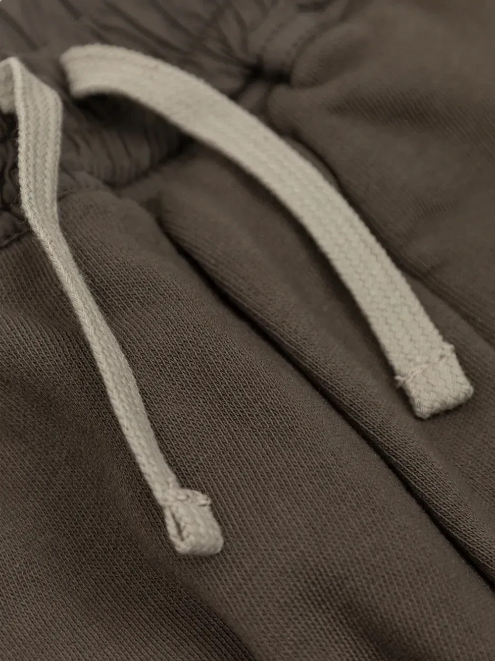 Шорты на кнопках со шнурком Rick Owens Kids, коричневый — фото 3