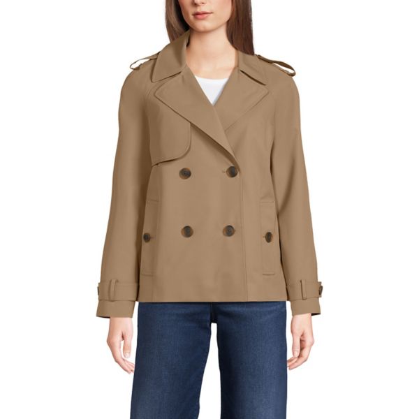 

Женская куртка-дождевик Lands' End, цвет dark jute brown