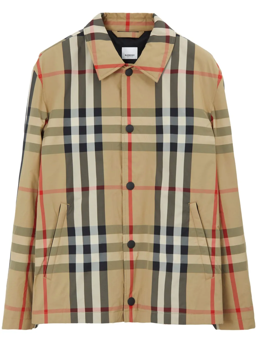 

Куртка-рубашка в клетку BURBERRY, нейтральный