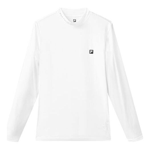 

Футболка athletics series slim fit round neck gym long sleeves white Fila, белый