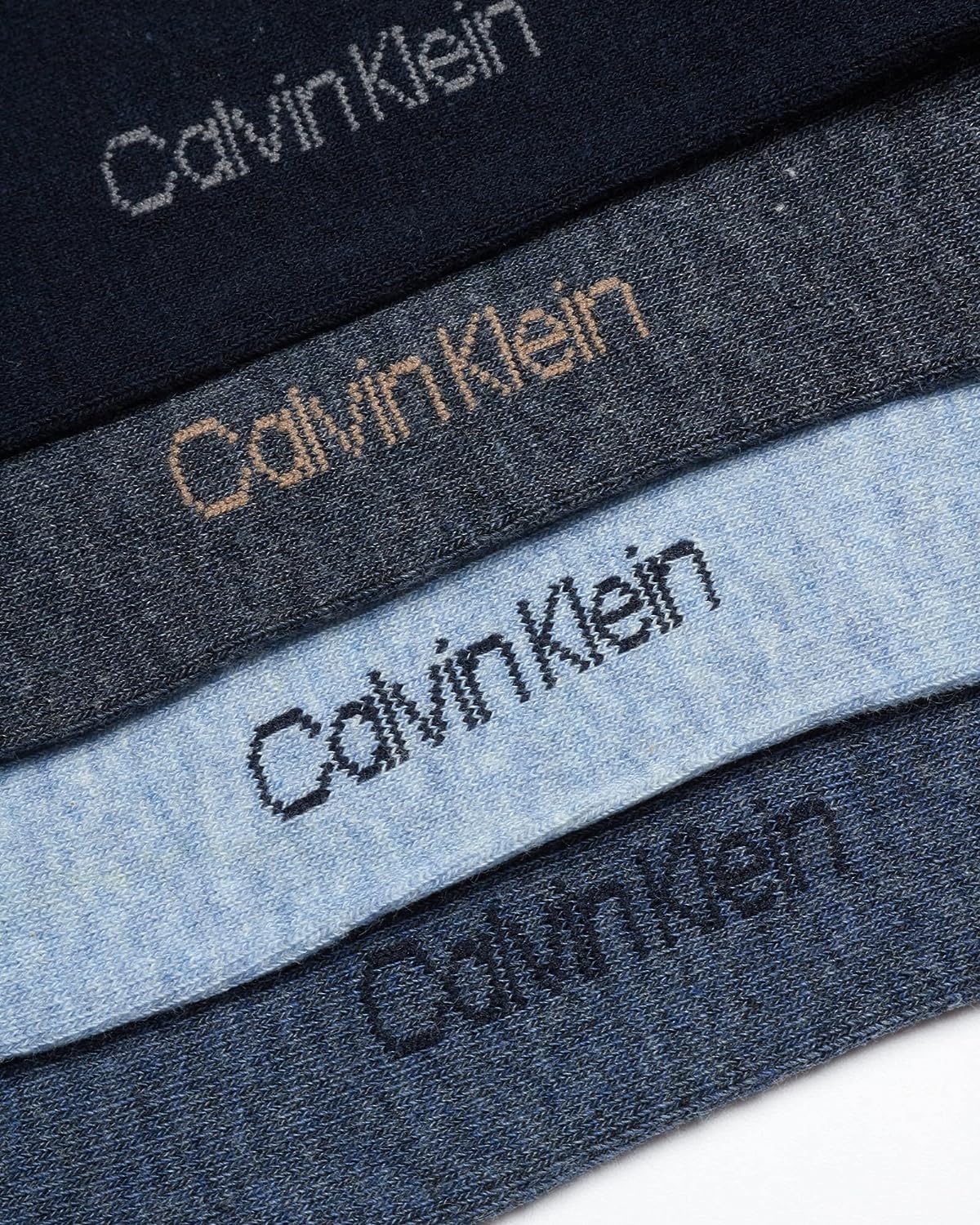 Мужские носки Calvin Klein - 8 пар легких однотонных носков из хлопковой смеси (размер 7-12), Blue Multi — фото 4