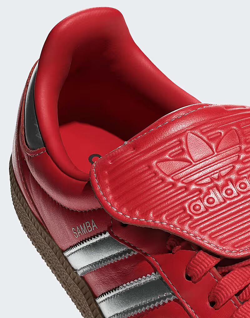 Кроссовки Adidas Originals Samba lt в цвете better scarlet / silver metal — фото 3