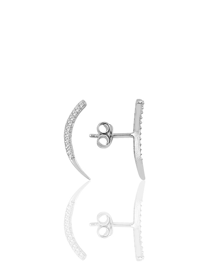 

Miu Silver Серебряные серьги-гвоздики с драгоценными камнями