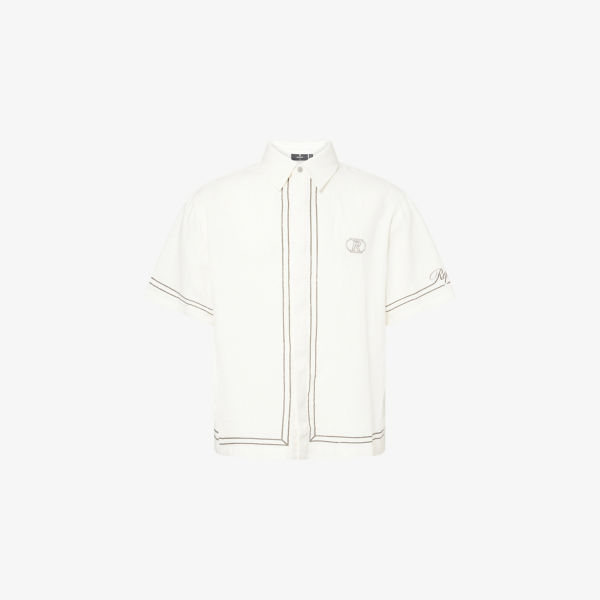 

Свободная рубашка oversize с квадратным кроем Represent, белый