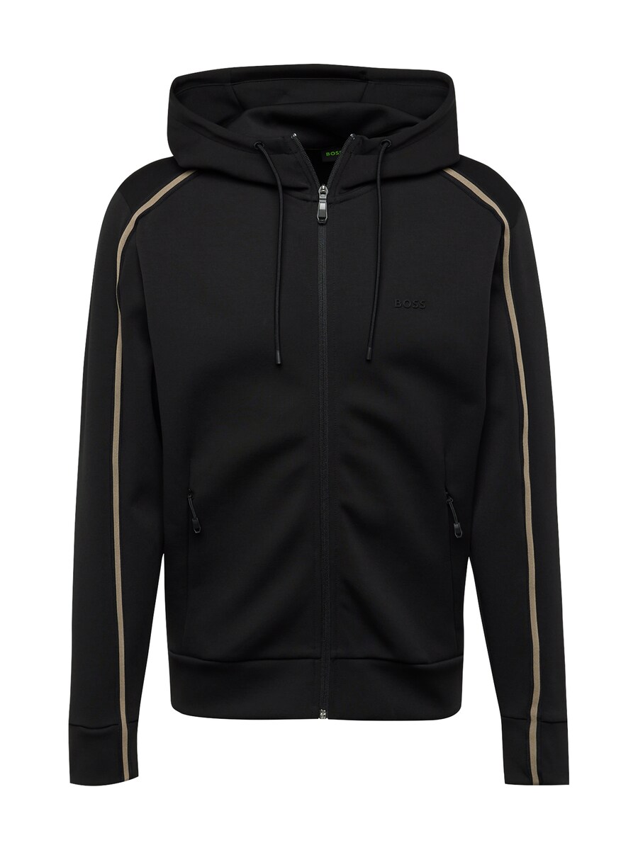 

Худи BOSS Zip-Up Hoodie Saggy 1, черный