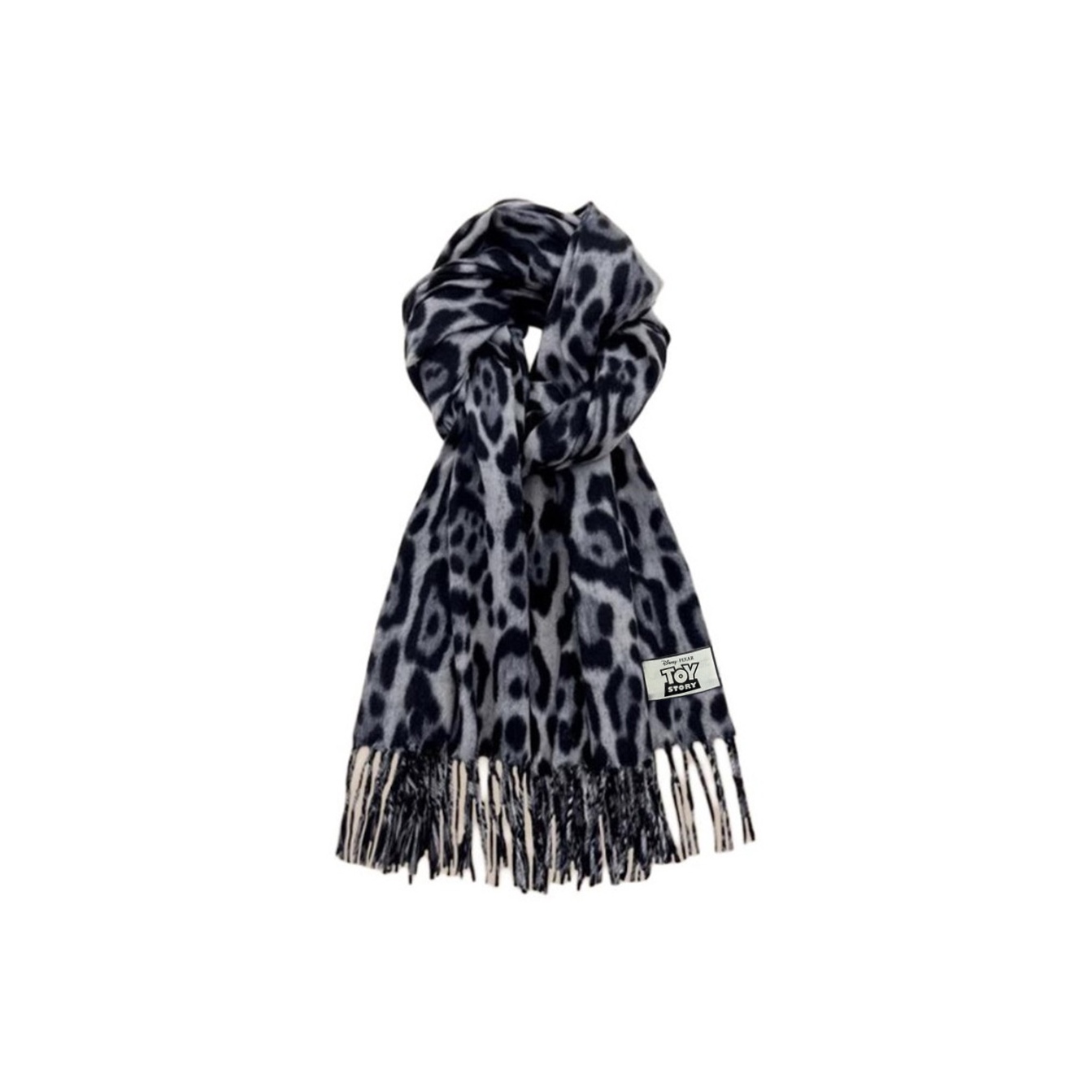 

Disney Вязаный шарф унисекс, Leopard Print Gray