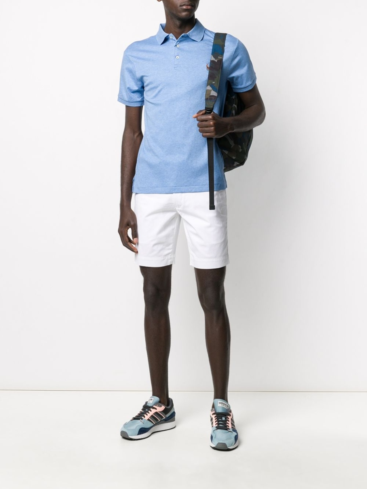 Polo Ralph Lauren шорты кроя слим, белый — фото 2