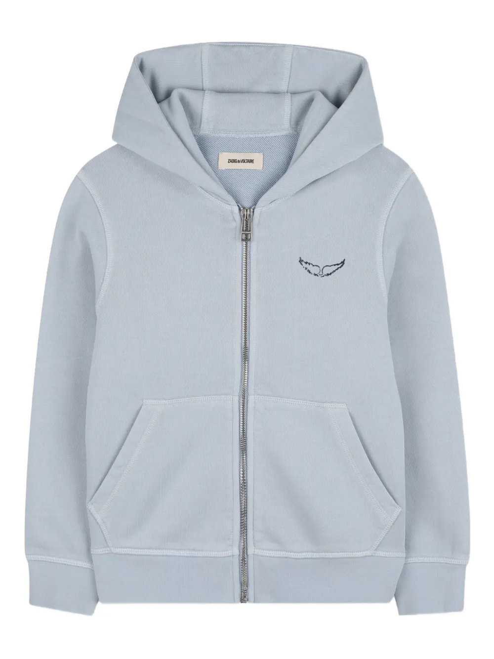 Худи на молнии Zadig & Voltaire Kids, синий