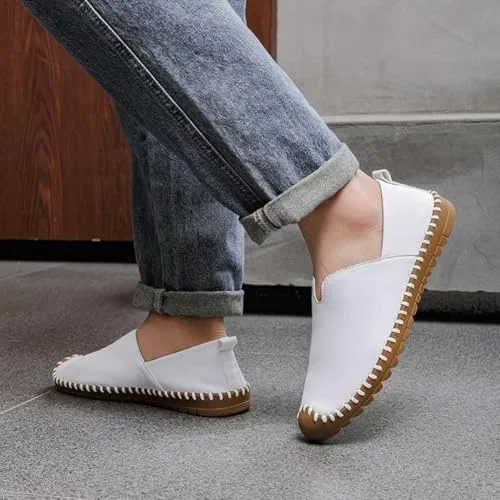 Туфли лоферы на каждый день, кожаные, slip-on, бежево-коричневые Zentavi — фото 4
