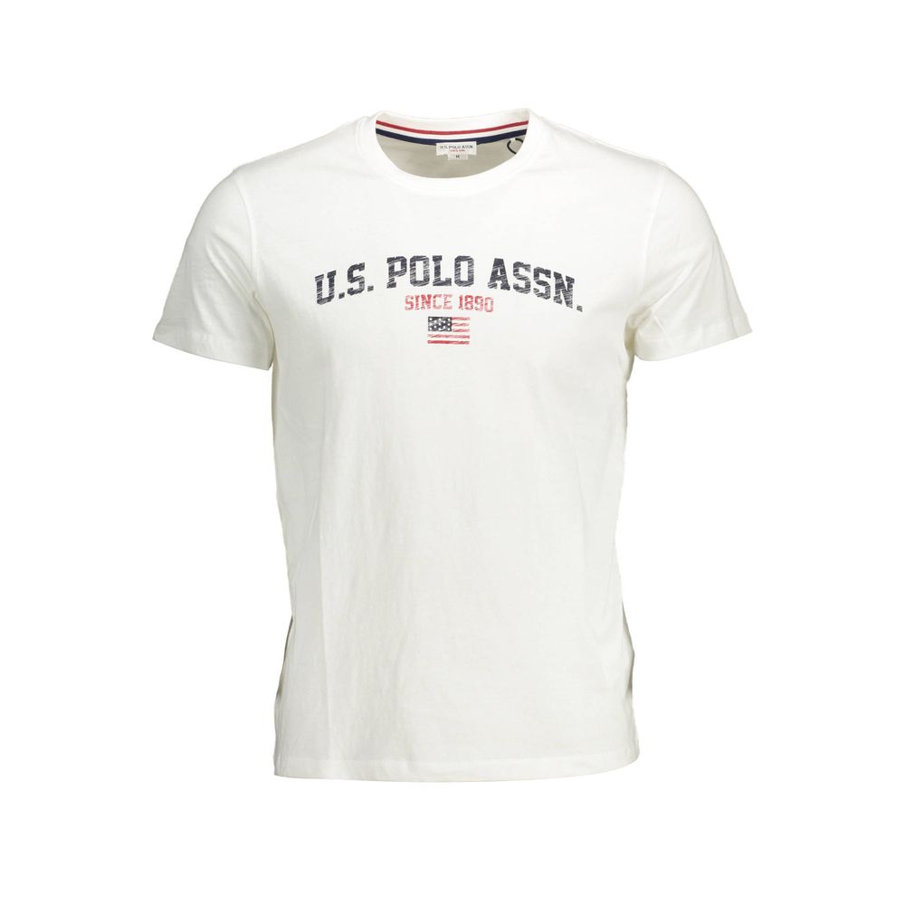 

Белая хлопковая футболка U.S. Polo Assn.