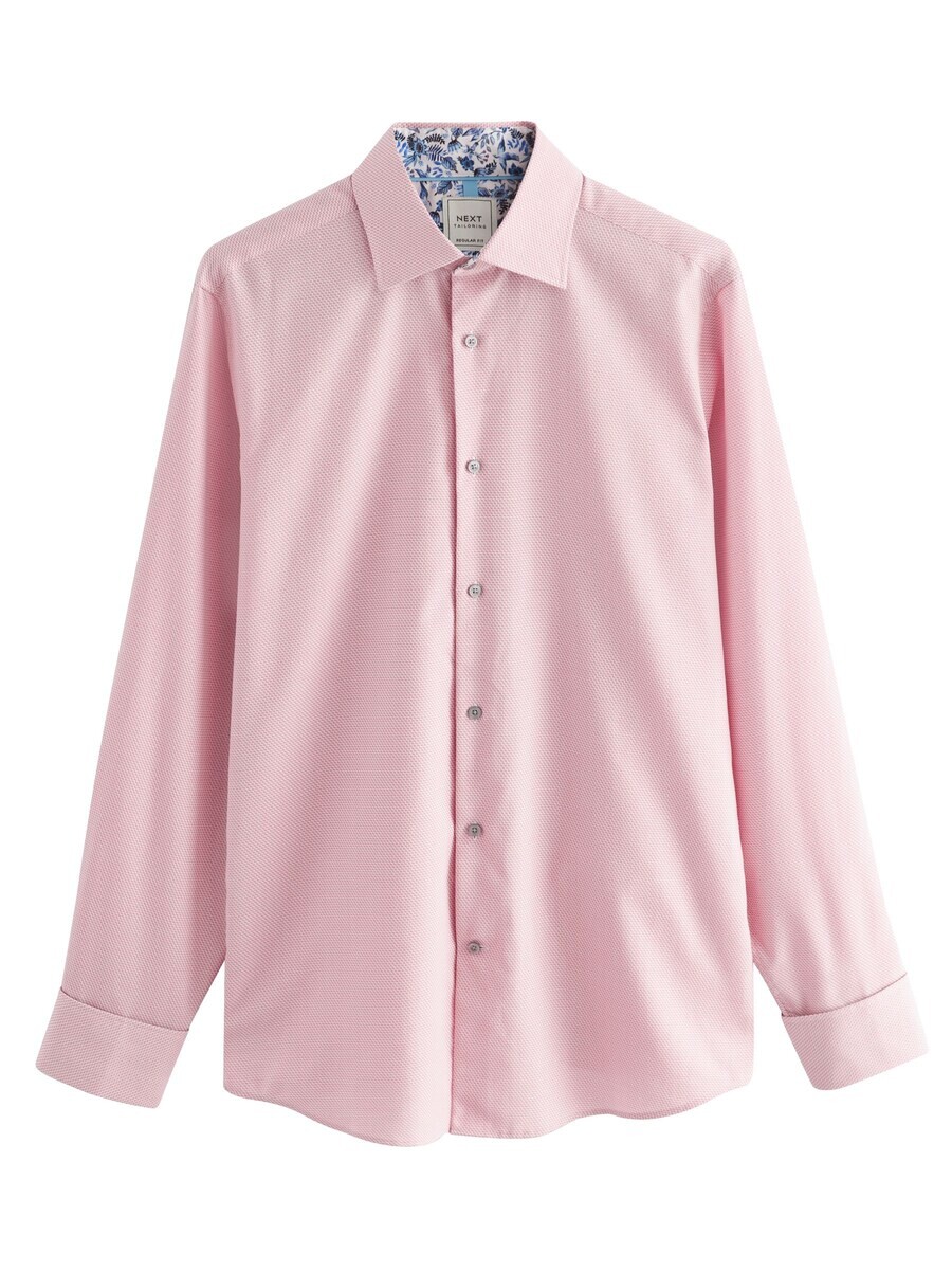 

Повседневная рубашка Next Regular fit Button Up Shirt, светло-розовый