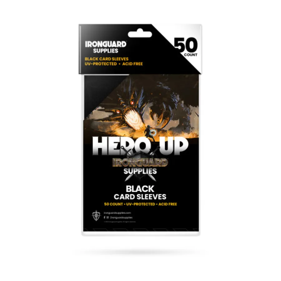 

Рукава для карточек - черные (50), Card Sleeves & Protection (Ironguard Supplies)