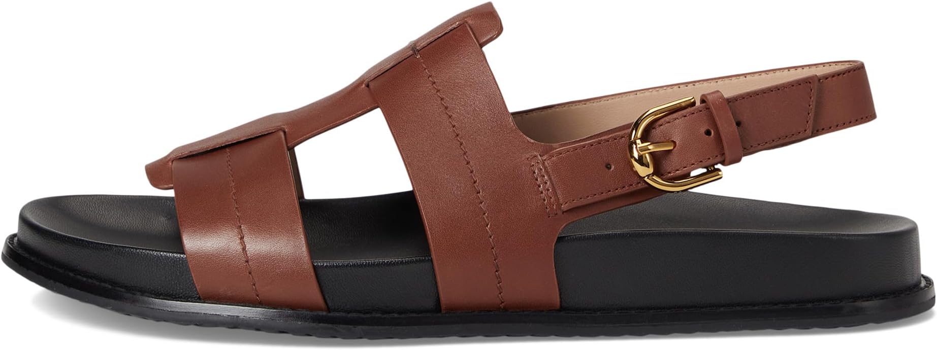 Сандалии Cole Haan Marlee Fisherman Footbed Sandals, цвет Dark Cuoio Leather — фото 4