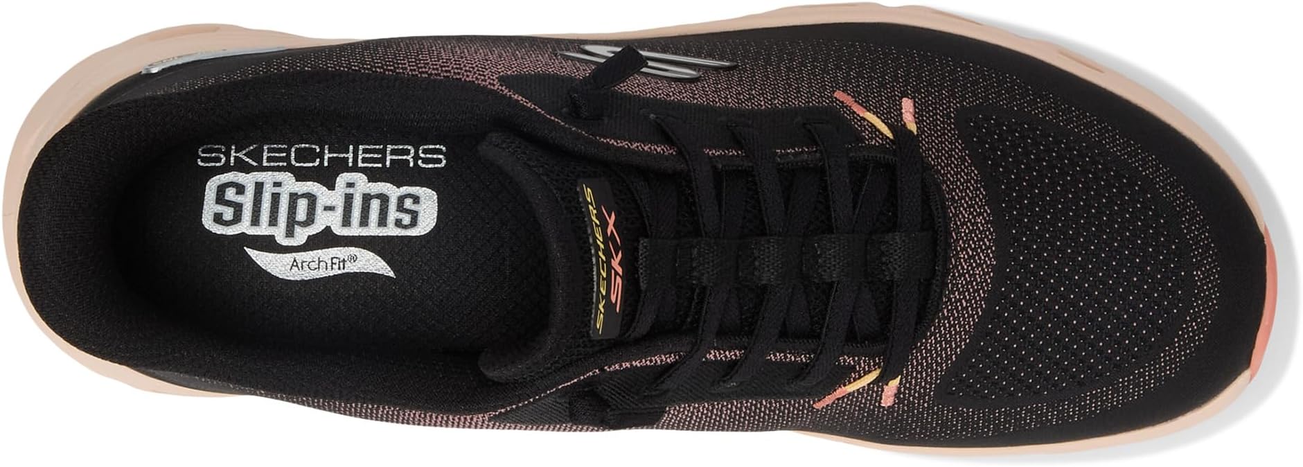 Кроссовки SKECHERS Arch Fit Glide-Step Pro Slip-Ins, цвет Black Coral — фото 2