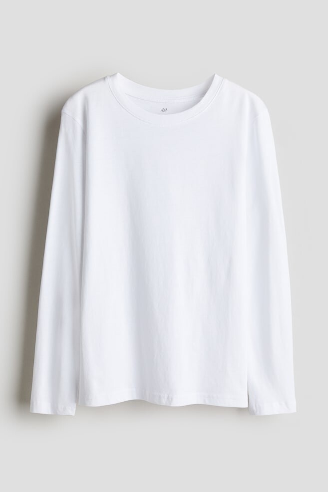 

Рубашка с длинным рукавом H&M, белый