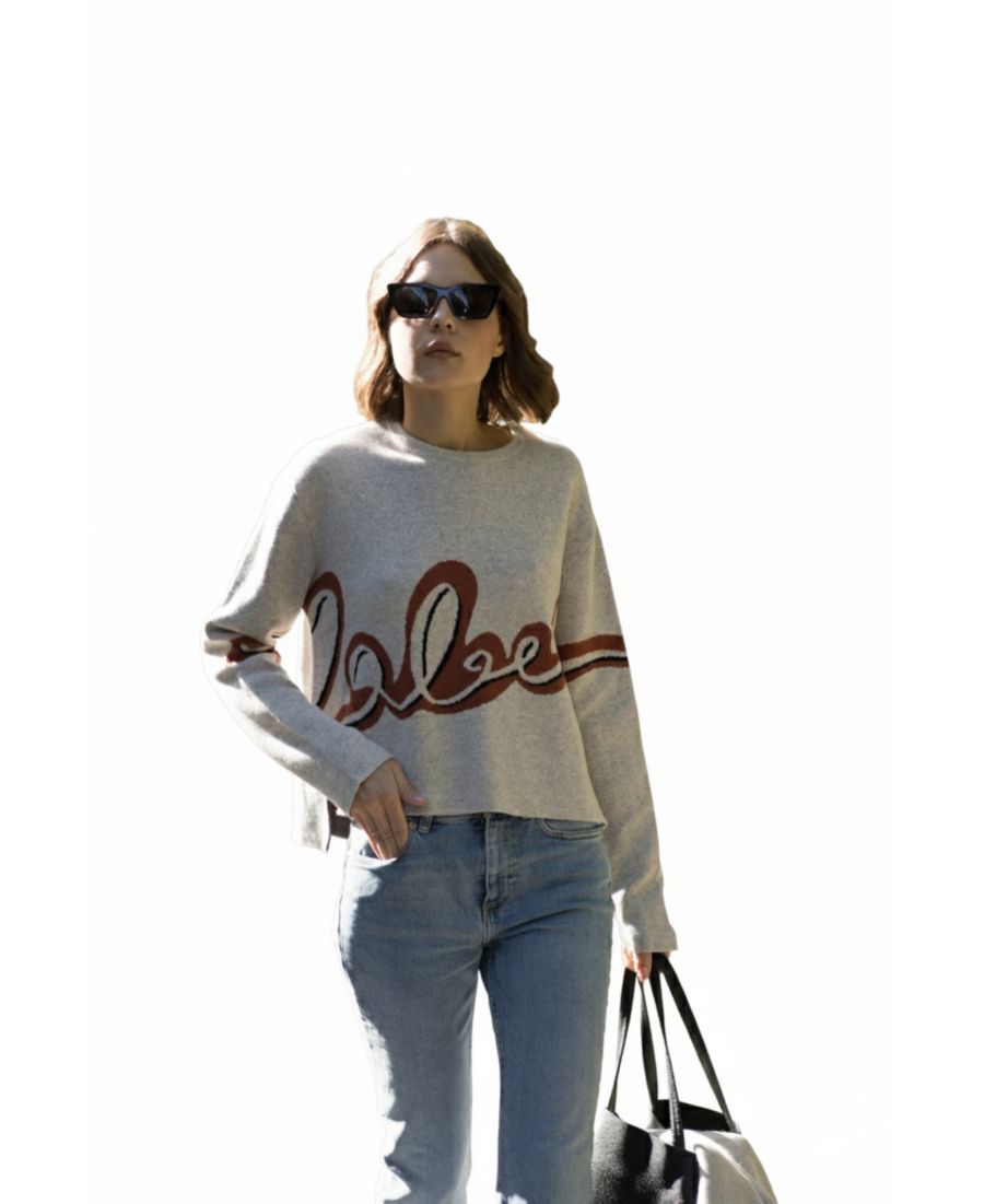 

Женский свитер Signature Barley из кашемировой смеси Labeca London, No Color