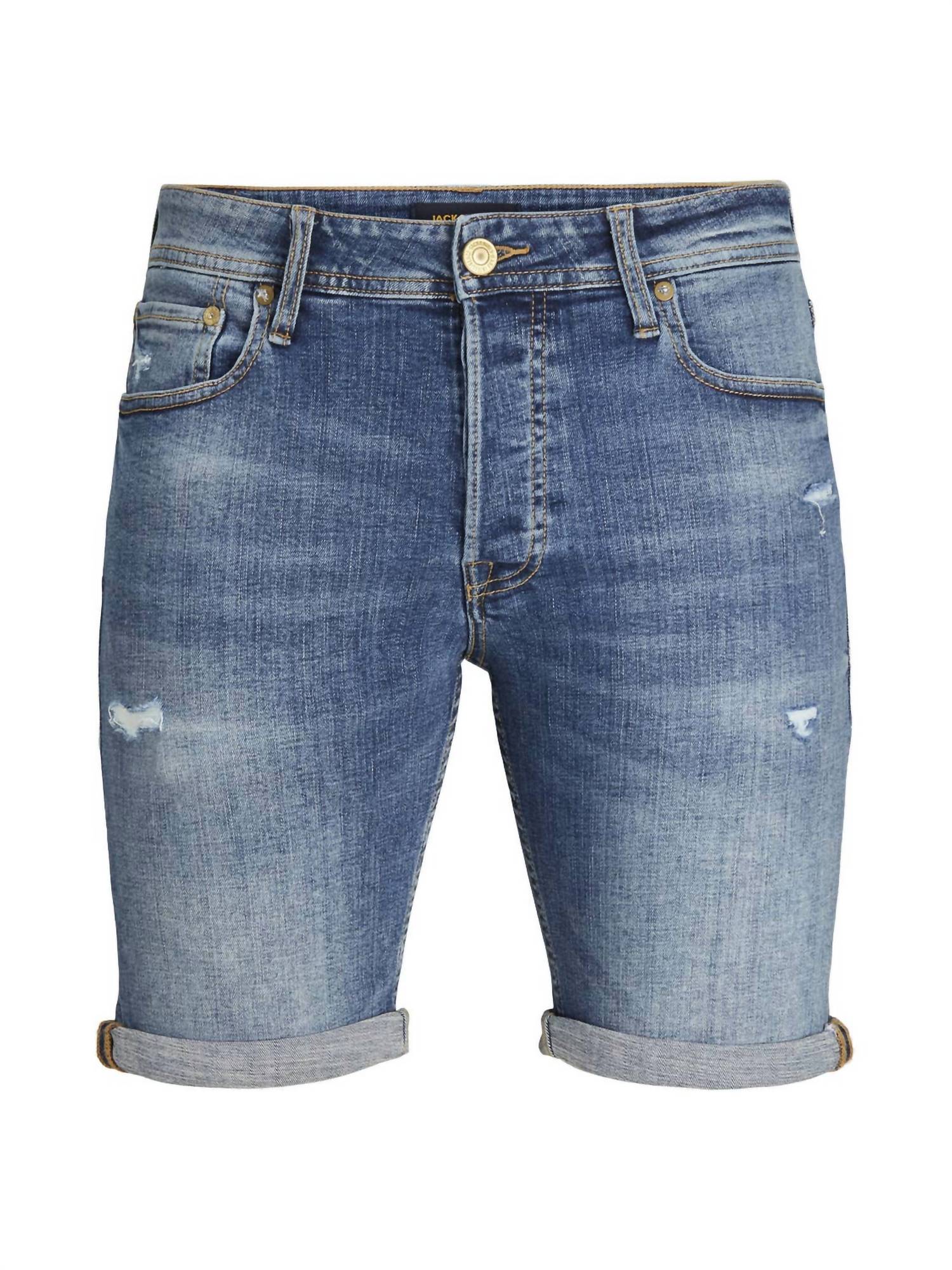 

Мужские облегающие шорты из денима Jack & Jones, цвет denim
