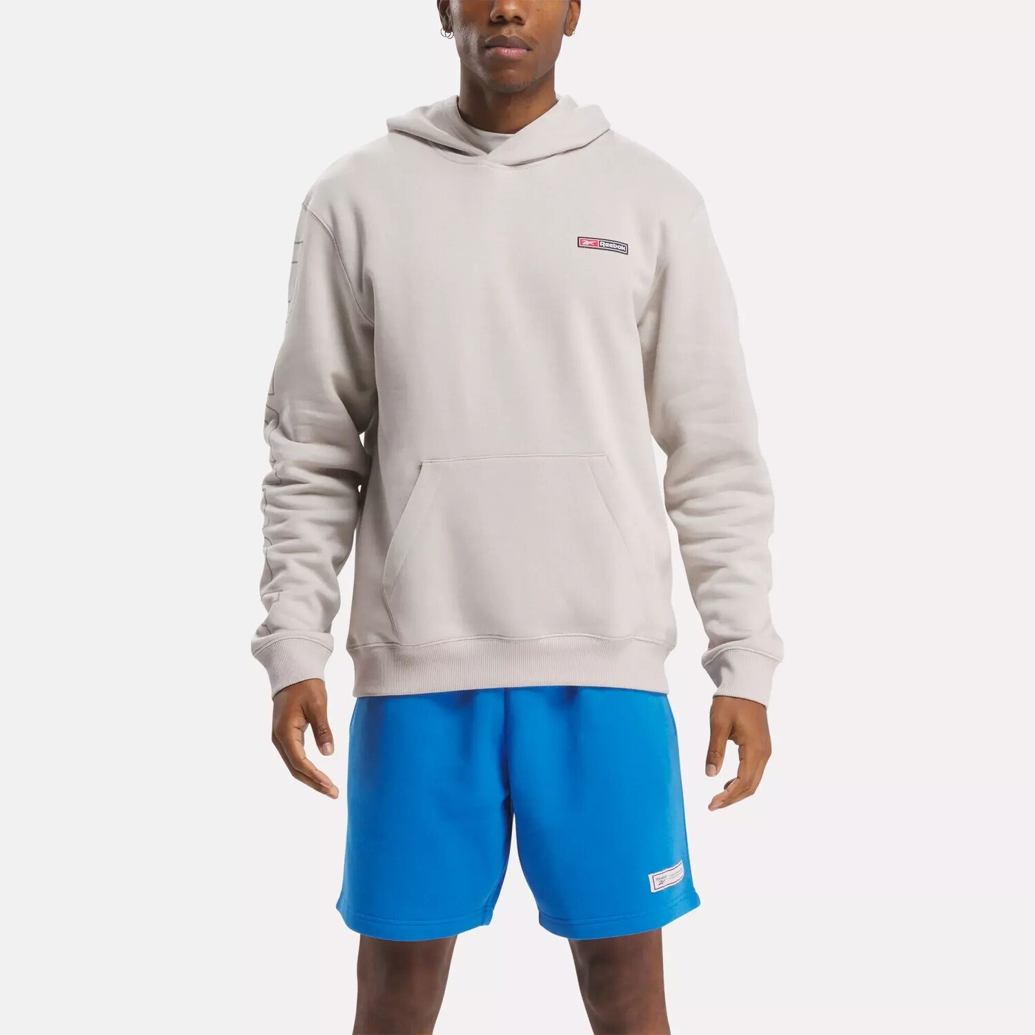 

Худи Identity Logo Mash-Up Reebok, серый