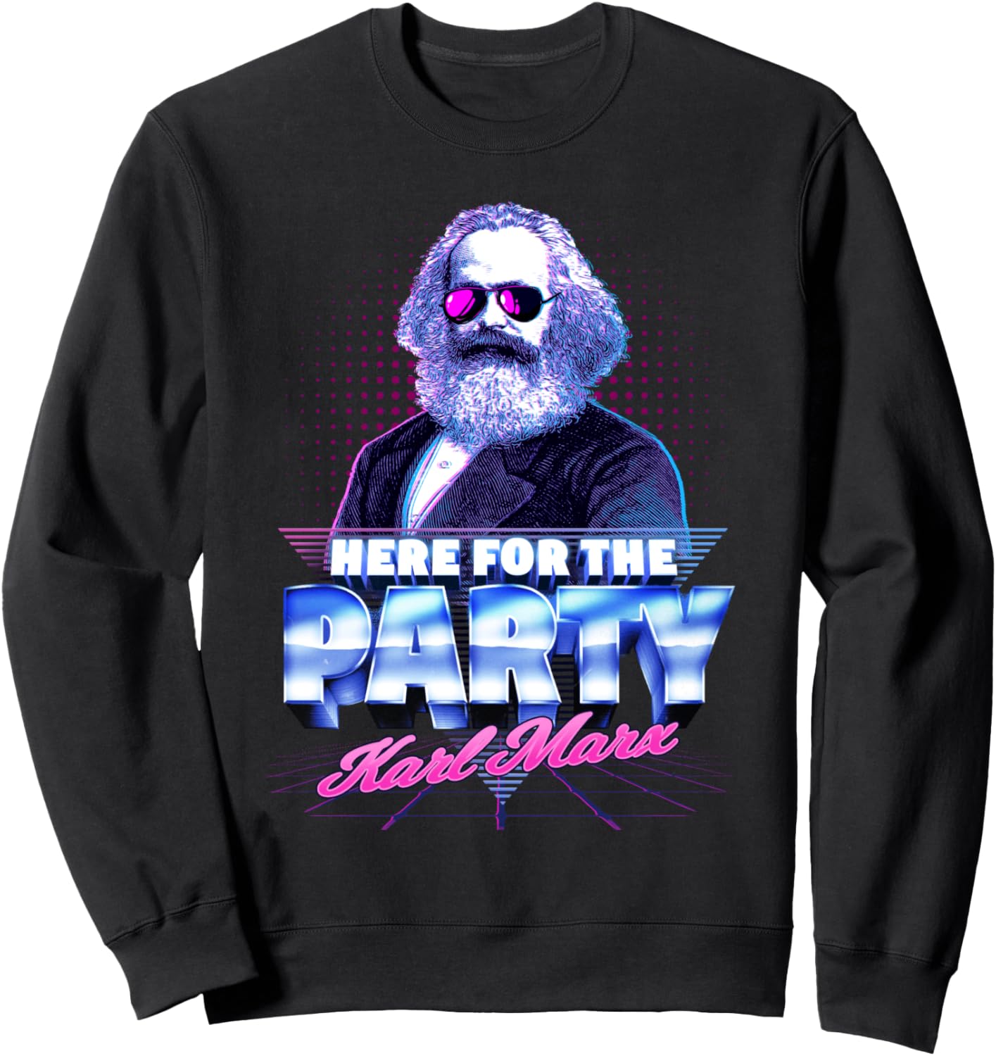 

Коммунистическая партия Карл Маркс Здесь ради партии Толстовка с Карлом Марксом Communist Party, черный