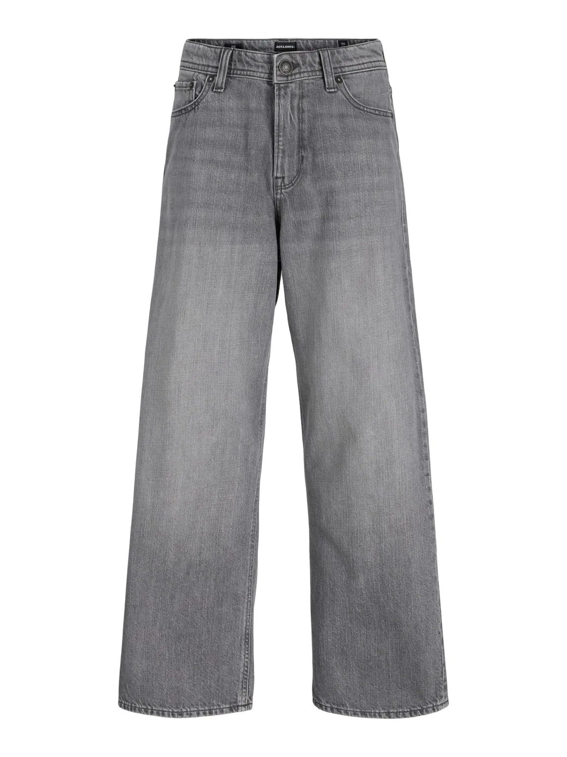 Широкие джинсы, деним, JACK & JONES Junior, черный деним