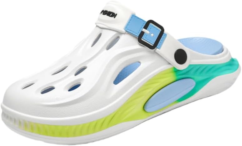 

Мужские летние сандалии из EVA - с толстой подошвой, модные повседневные для подростков Fusecottc, белый/синий