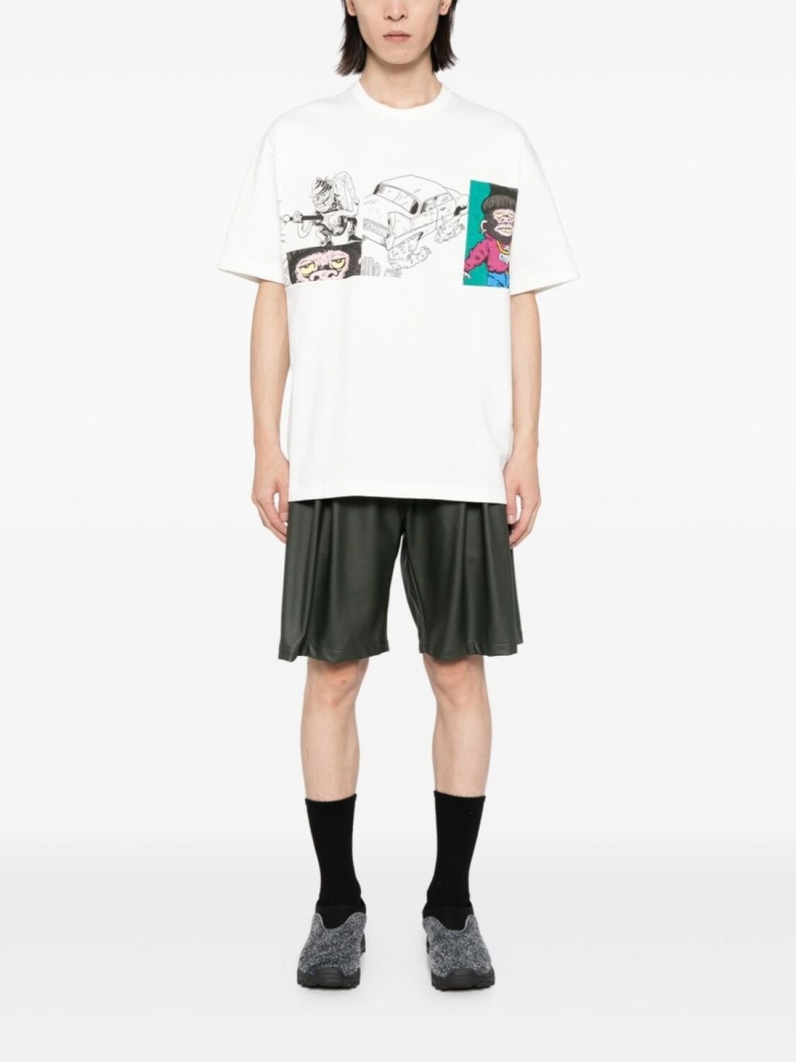 

Comme des Garçons Homme футболка из хлопка с графическим принтом, белый