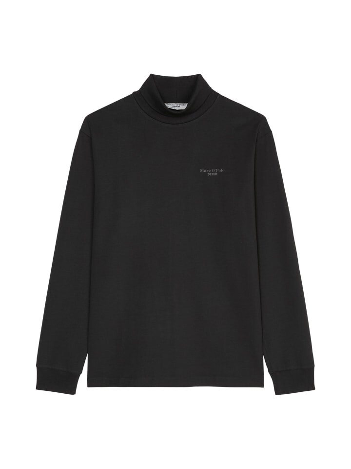 

Футболка Marc O'Polo DENIM Rollkragen-Longsleeve relaxed, черный