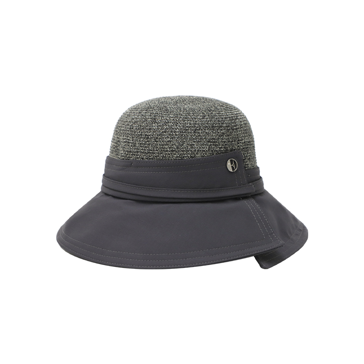 

Шляпа от солнца для женщин из целлюлозного материала ELLE, темно-серый