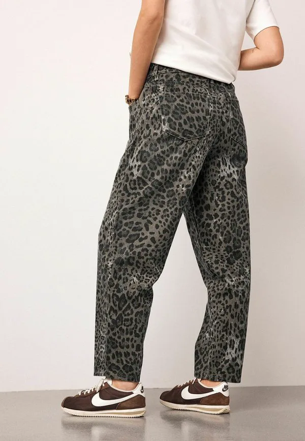 Джинсы свободного кроя для беременных Next, Animal Print — фото 4