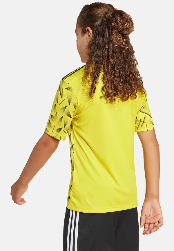 Футболка спортивная Adidas Performance, желто-черная — фото 2