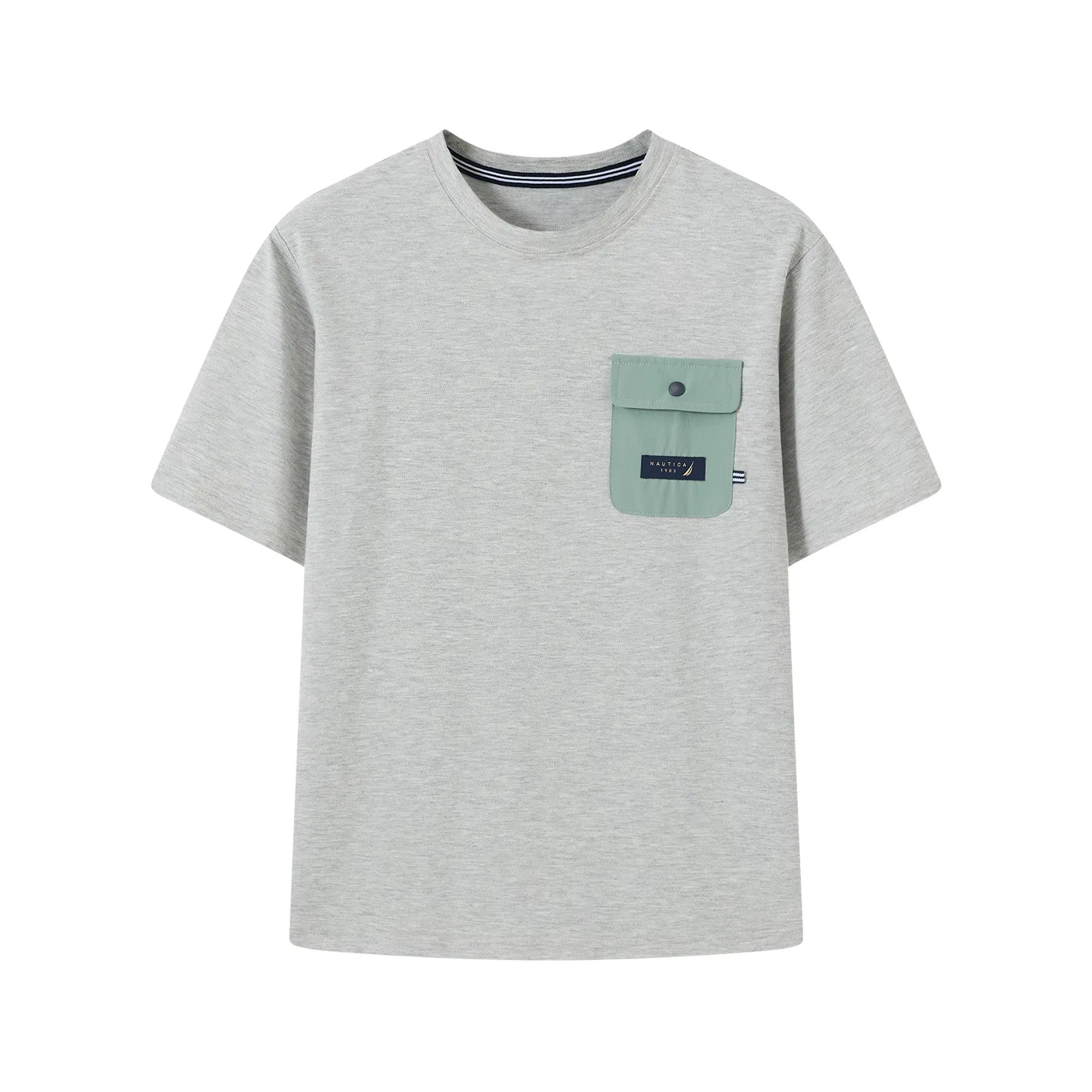 Футболка детская NAUTICA темно-серая — фото 3