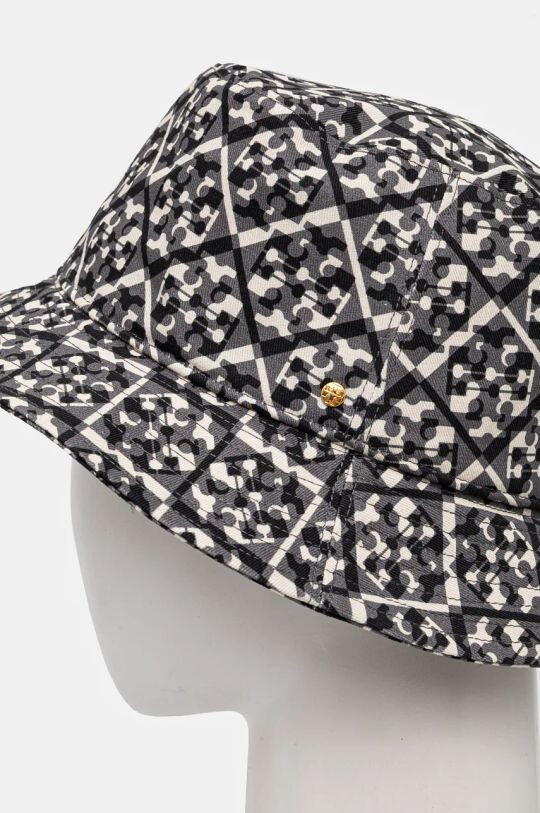 

Хлопковая шляпа Prismatic T Monogram Tory Burch, бежевый