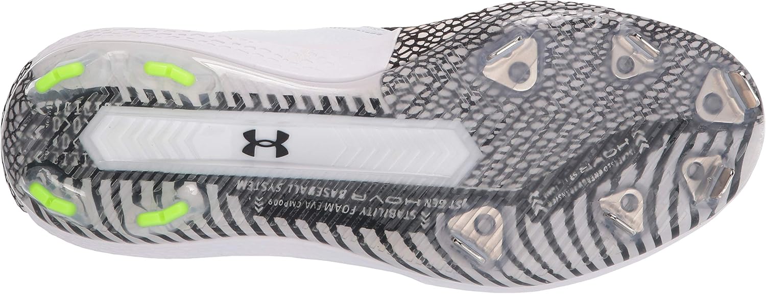 Under Armour мужские бейсбольные кроссовки Harper 5 Low St, Black/White — фото 4