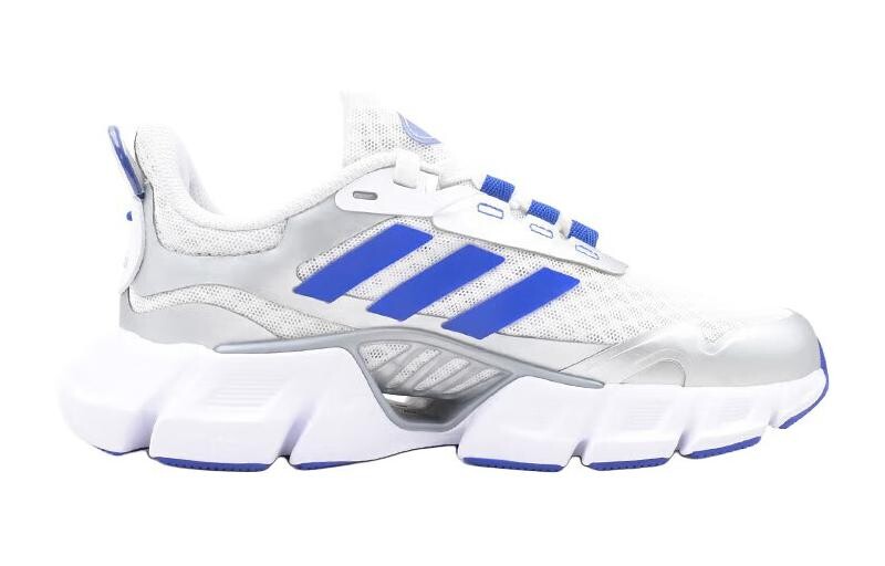 Кроссовки Climacool Kids Детские низкие белые/полуфлуоресцентные синие Adidas, белый/синий — фото 2
