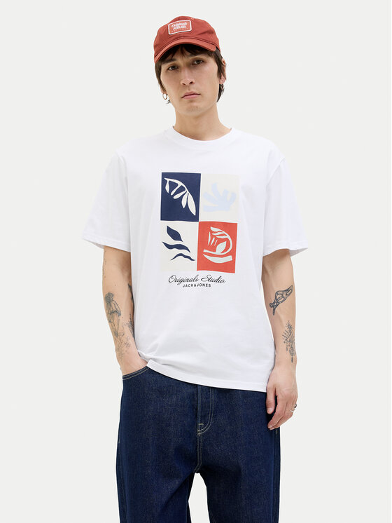 

Футболка обычного кроя Canggu 12277220 Jack&Jones, белый