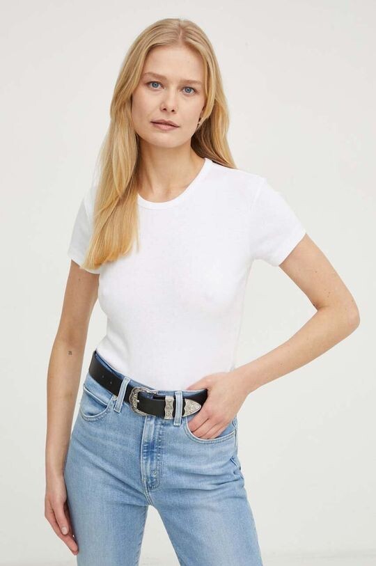 

Хлопковая футболка AllSaints, белый