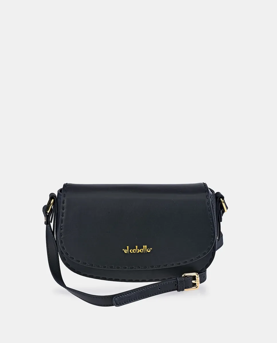 

Сумка через плечо из кожи наппа El Caballo, черный