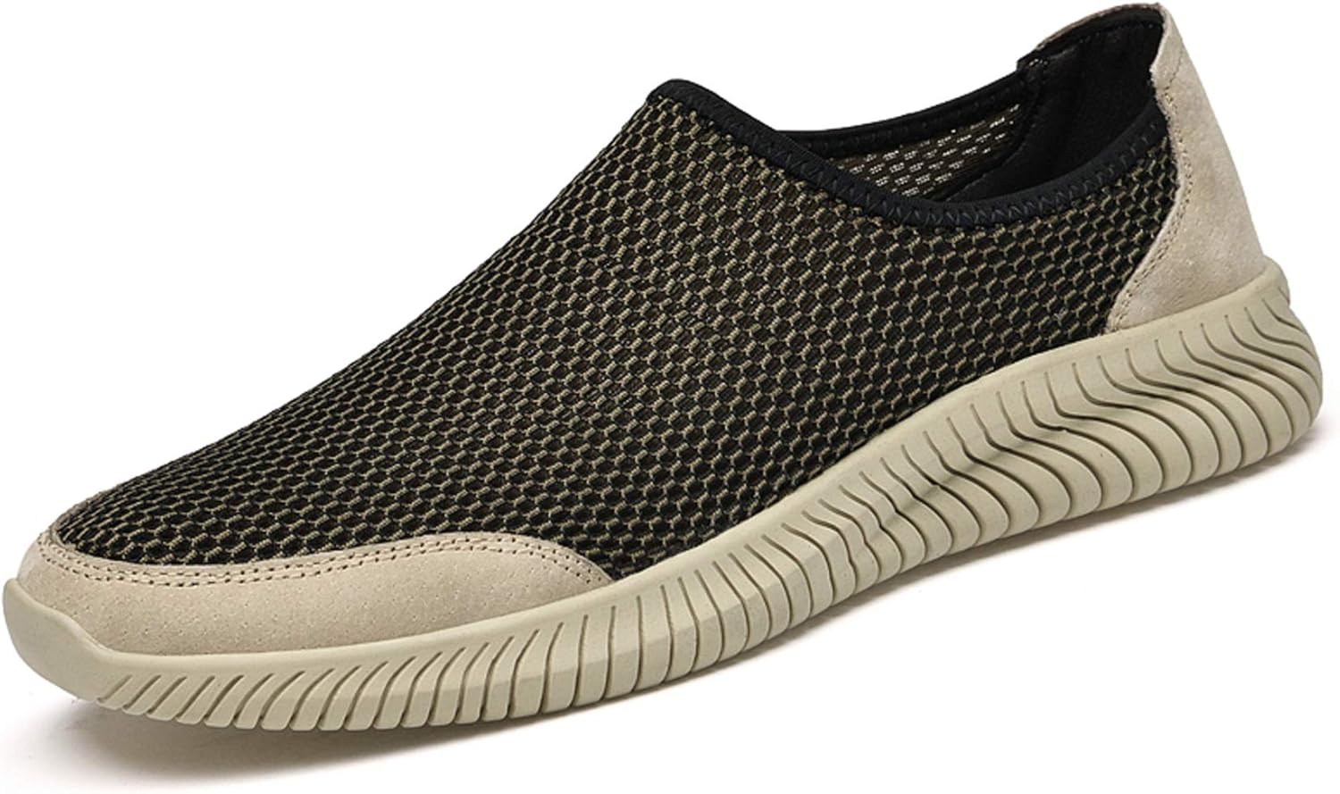 

Мужские летние слипоны GOSPT из дышащей сетки, легкие кроссовки-обувь для воды, хаки